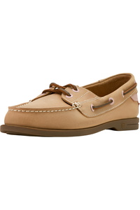 2025 Ariat Womens Antigua Boat Shoe 10061188 - Natural Tan